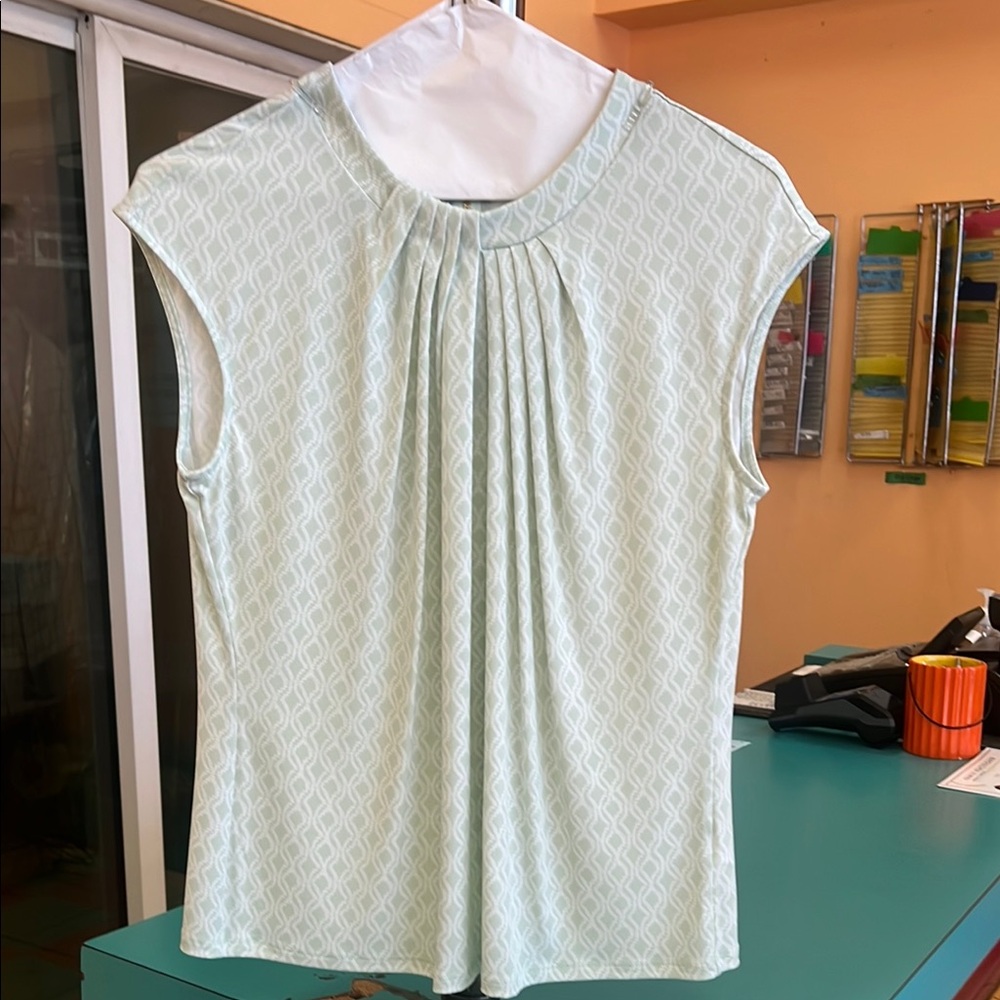 Liz Claiborne Light Green Blouse